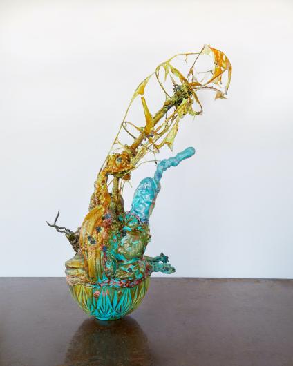 Daniel Giordano, My Mon Calamari VI, 2016–2022 Mixed media assemblage, 41.5H x 15.5 W x 23.5D inches.