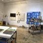Squeak Carnwath's studio, February 2022